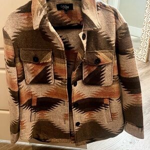 CoffeeShop Multicolor Patterned Jacket